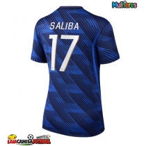 Camisa de Futebol França William Saliba #17 Equipamento Principal Mulheres Mundo 2026 Manga Curta